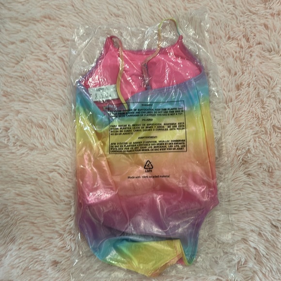 One piece rainbow girl’s bathing suit - Picture 2 of 4